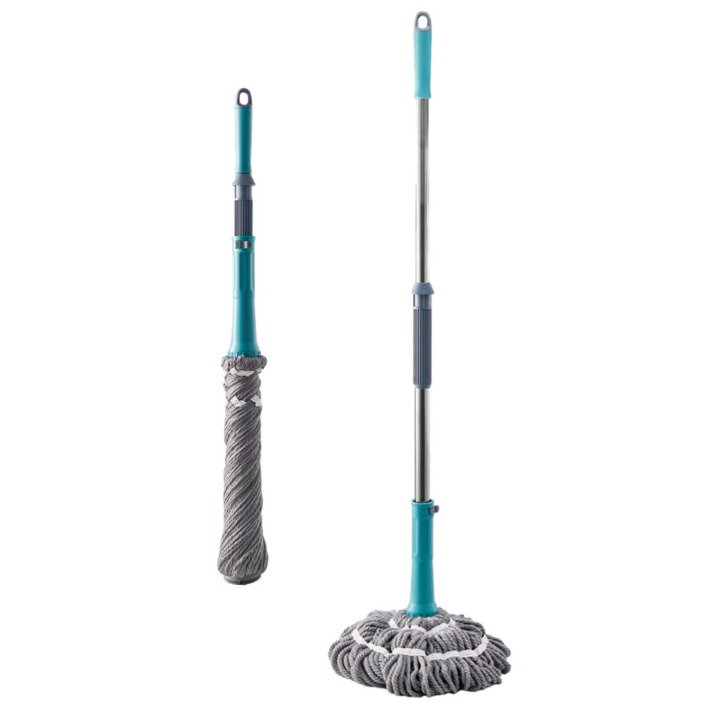 Self-Wringing Rotating Mop, Hands-Free, Telescopic Pole