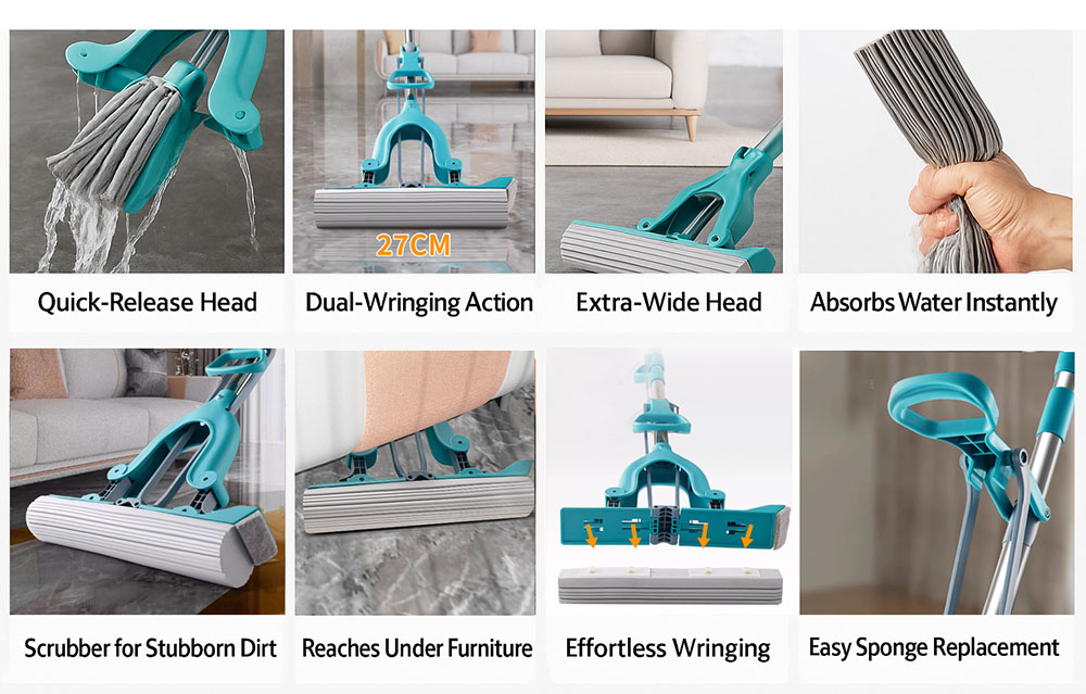 JX7275 Foldable PVA Mop