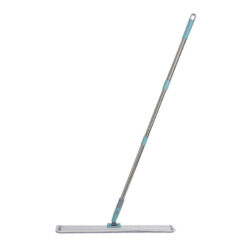 Heavy-Duty Flat Mop with Long Aluminum Handle, Microfiber Pad