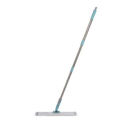 Compact Aluminum Flat Mop, 360 Swivel Head, Microfiber Pad, OEM