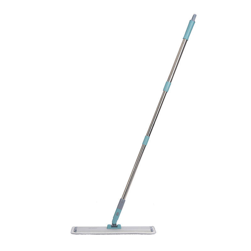 Compact Aluminum Flat Mop, 360 Swivel Head, Microfiber Pad, OEM