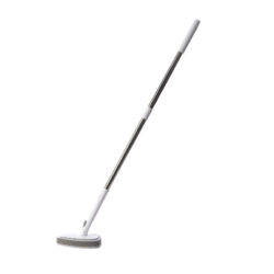 Long Handle Bathroom Cleaning Brush with Sponge & Bristle Head