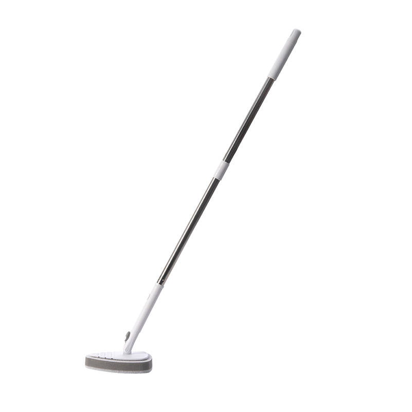Long Handle Bathroom Cleaning Brush with Sponge & Bristle Head