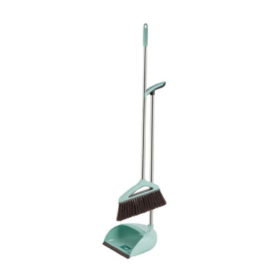 Hair-Free Soft Broom and Dustpan Set, Comb Teeth Filter, PET Bristles