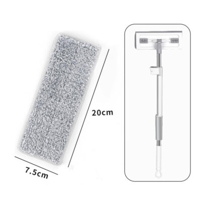 Microfiber Mop Roller Refill, 20cm Small Flat Mop Replacement Cloth