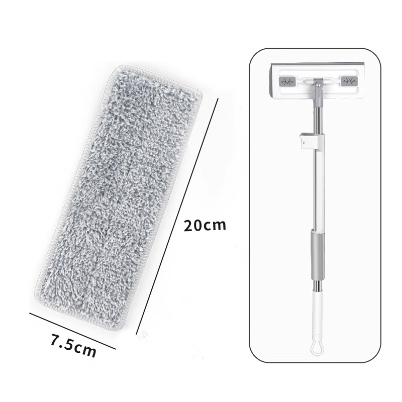 Microfiber Mop Roller Refill, 20cm Small Flat Mop Replacement Cloth