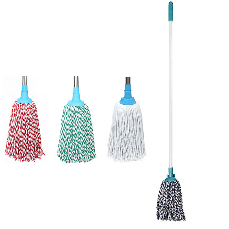 55cm Microfiber Twist Mop, Large Head, Stainless Steel Handle