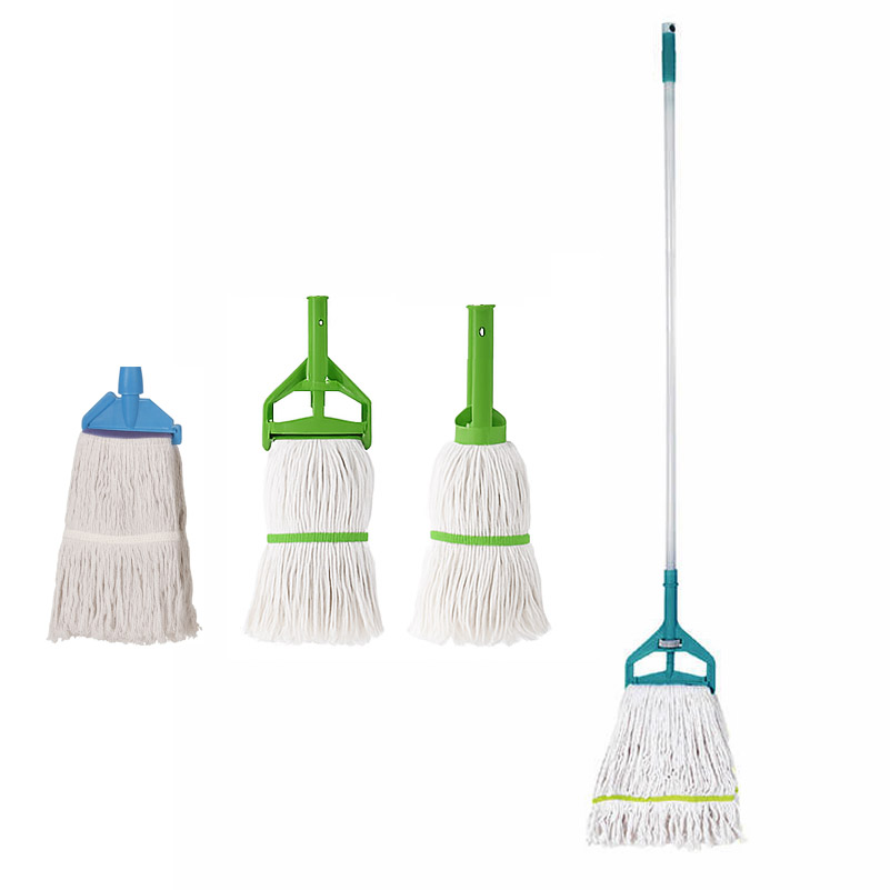 Heavy-Duty Cotton String Wax Mop, Industrial Absorbent Mop