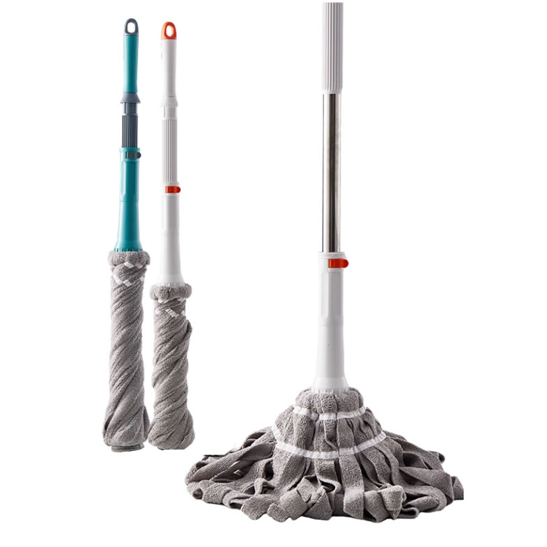 Wide Thickened Cloth Strip Twist Mop, Soft Microfiber Strips