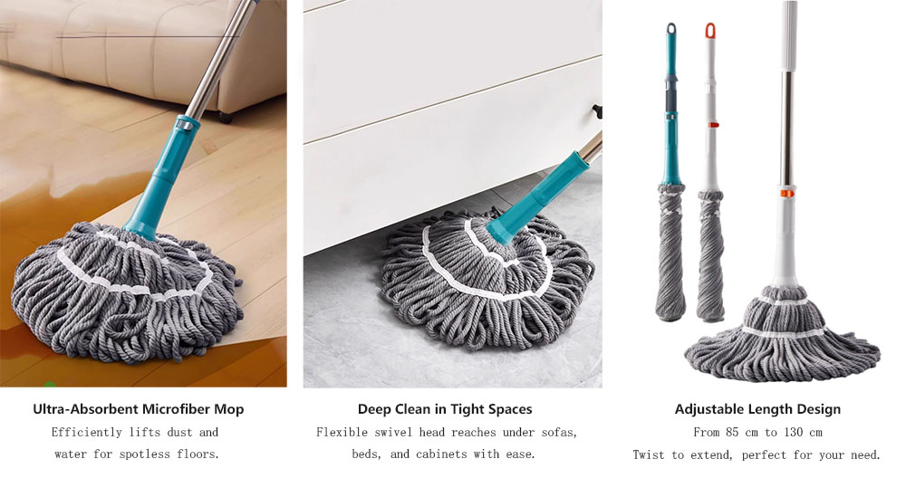 Reinforced Fiber Twist Mop
