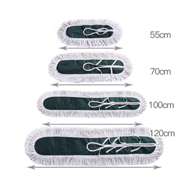 Flat Mop Refill Pads, Cotton Yarn, Heavy-Duty, Wide Coverage