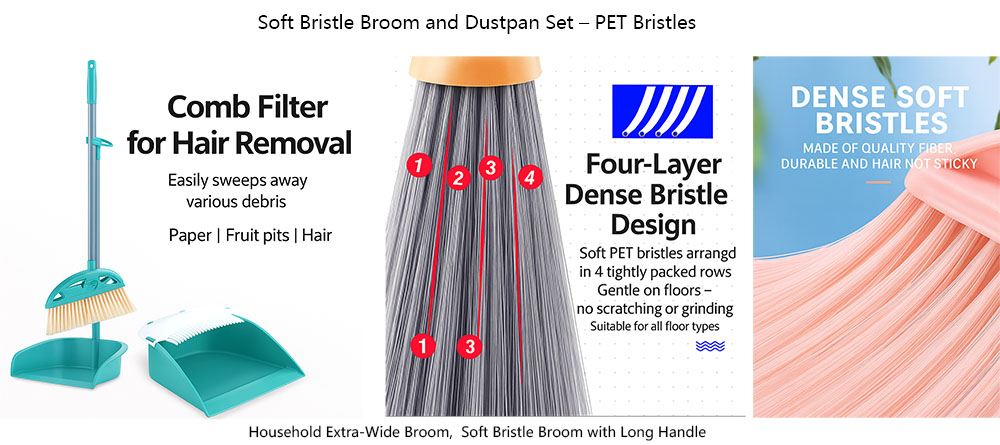 Broom and Dustpan Set