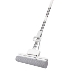 Heavy-Duty PVA Mop with Triple Wringer, absorbent roller mop