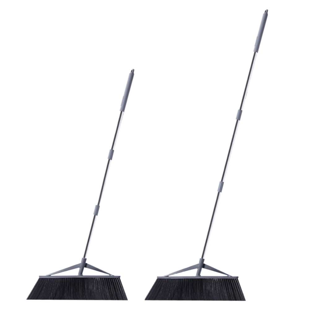 Heavy Duty Outdoor Broom 55cm, Wide-Angle All-Terrain Sweeper