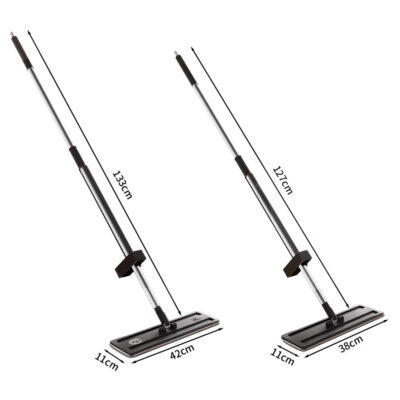 Self Wringing Microfiber Flat Mop, Rebound Panel & 360° Swivel Head