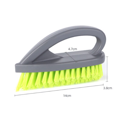 V-Shape handheld grout cleaner brush for tile gloors, shower gaps
