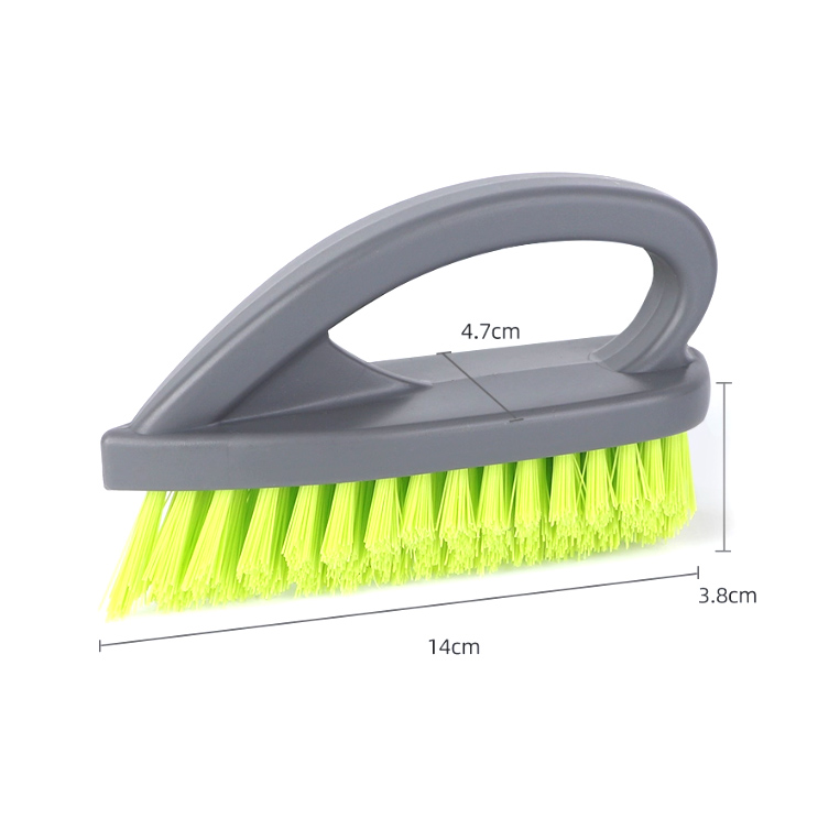V-Shape handheld grout cleaner brush for tile gloors, shower gaps